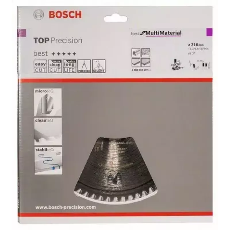 Kreissägeblatt Bosch 2 608 642 097 21,6 cm 1 Stück