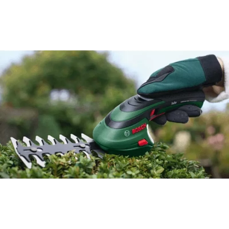 Bosch Isio Akku-Grasschere 8 cm 3,6 V Schwarz, Grün