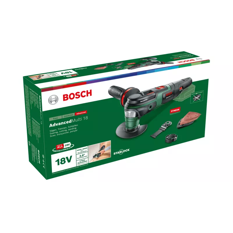 Bosch AdvancedMulti 18 Schwarz, Grün