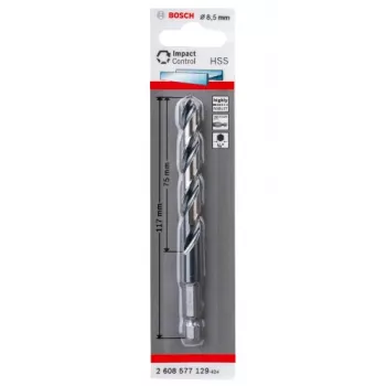 Twist drill bit Bosch HSS hex-shank 8.5 mm