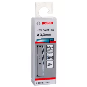 Spiralbohrer Bosch HSS PointTeQ 3,3 mm
