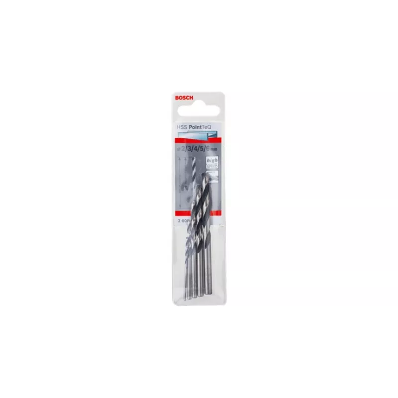Spiralbohrer-Set Bosch HSS PointTeQ 5 Stück
