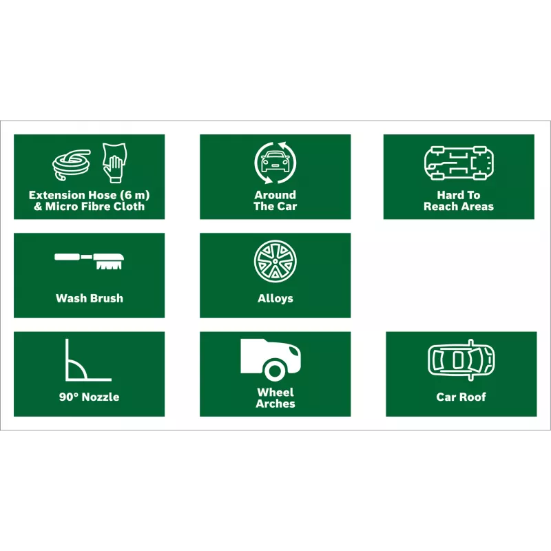 Bosch F016800572 Autowaschset für Bosch Hochdruckreiniger