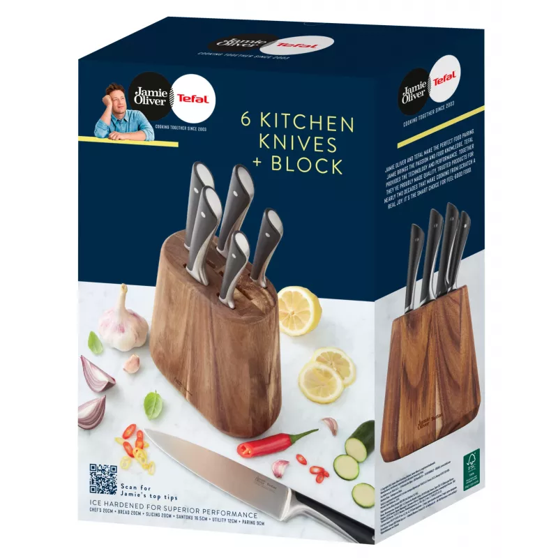 Besteckset Tefal Jamie Oliver K267S7 7-tlg. Edelstahlklingen