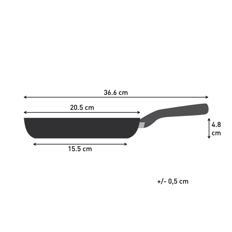 Tefal Change Schwarz C4760425 Bratpfanne Allzweckpfanne Rund