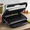 Kontaktgrill Tefal Optigrill+ XL GC727D10 — 2000 W, rechteckiges Metallgehäuse, 445×365×175 mm