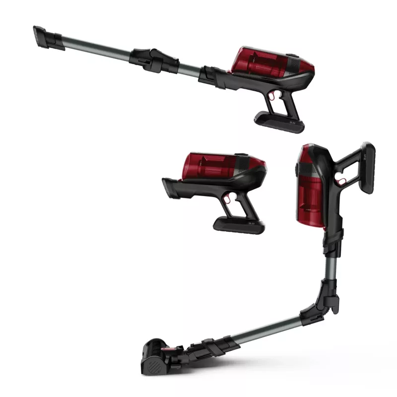 Rowenta RH98A8 2-in-1-Akkustaubsauger Beutellos 0,9 l 320 W Rot, Grau