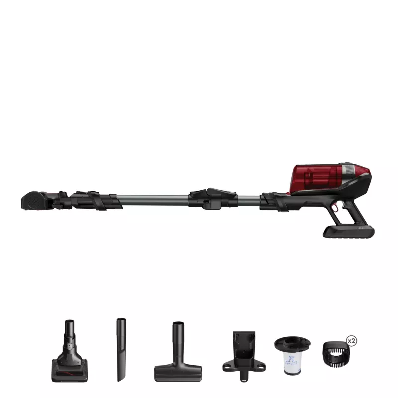 Rowenta RH98A8 2-in-1-Akkustaubsauger Beutellos 0,9 l 320 W Rot, Grau