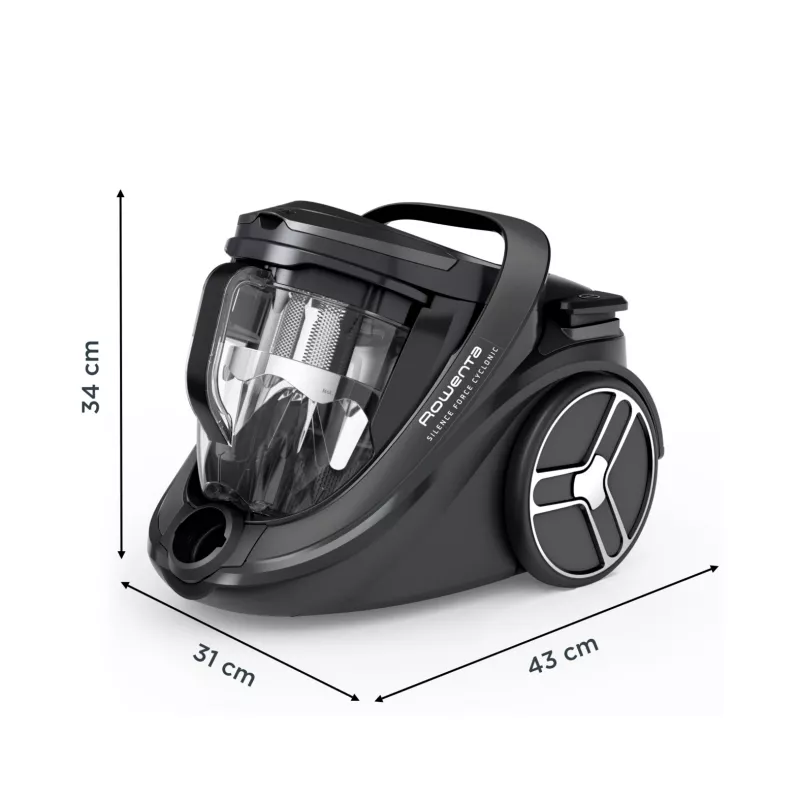 Bodenstaubsauger Rowenta Silence Force RO7935 — 500 W, beutellos, Zyklon-Technologie, 2,5 L, HEPA, 59 dB