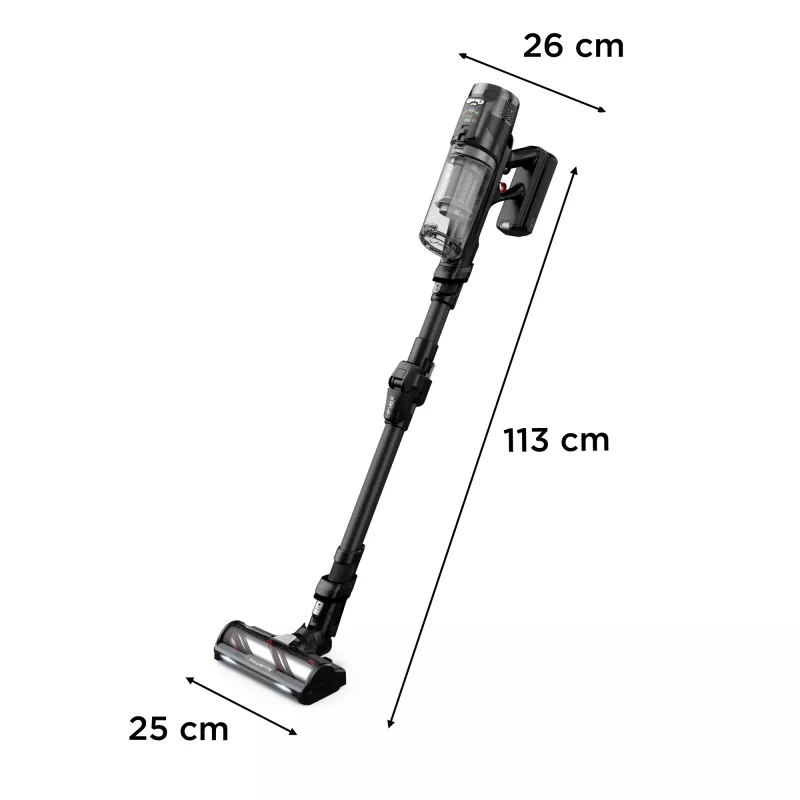 Rowenta X-Force Flex RH9L55E0 Stabstaubsauger/Elektrobesen 2-in-1-Stabstaubsauger Batterie Trocken Beutellos 0,65 l Schwarz