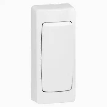 Wandschalter Legrand Oteo 086084 schmales Design – einpoliger Lichtschalter, weiß