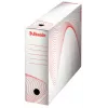 Esselte 128001 Archiv-Box Karton Rot, Weiß