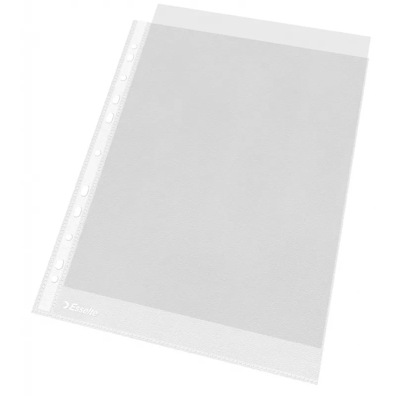 Esselte Klarsichthüllen A4 – Economy –, 210 x 297 mm (A4), Transparent, Polypropylen (PP), Hochformat, Oben, 230 mm