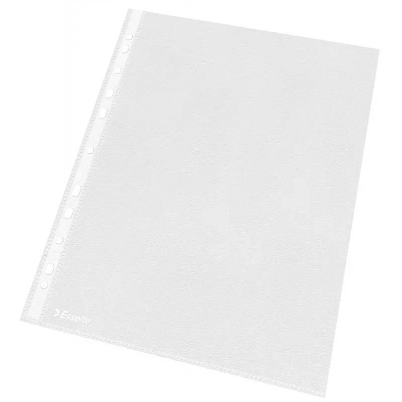 Esselte Klarsichthüllen A4 – Economy –, 210 x 297 mm (A4), Transparent, Polypropylen (PP), Hochformat, Oben, 230 mm