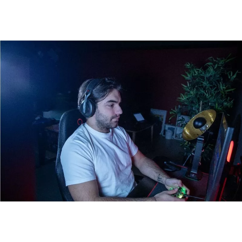 Konix PULSAR Headset Kabelgebunden & Kabellos Kopfbügel Gaming USB Typ-C Bluetooth Schwarz