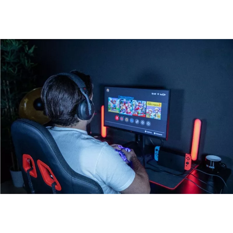 Konix PULSAR Headset Kabelgebunden & Kabellos Kopfbügel Gaming USB Typ-C Bluetooth Schwarz