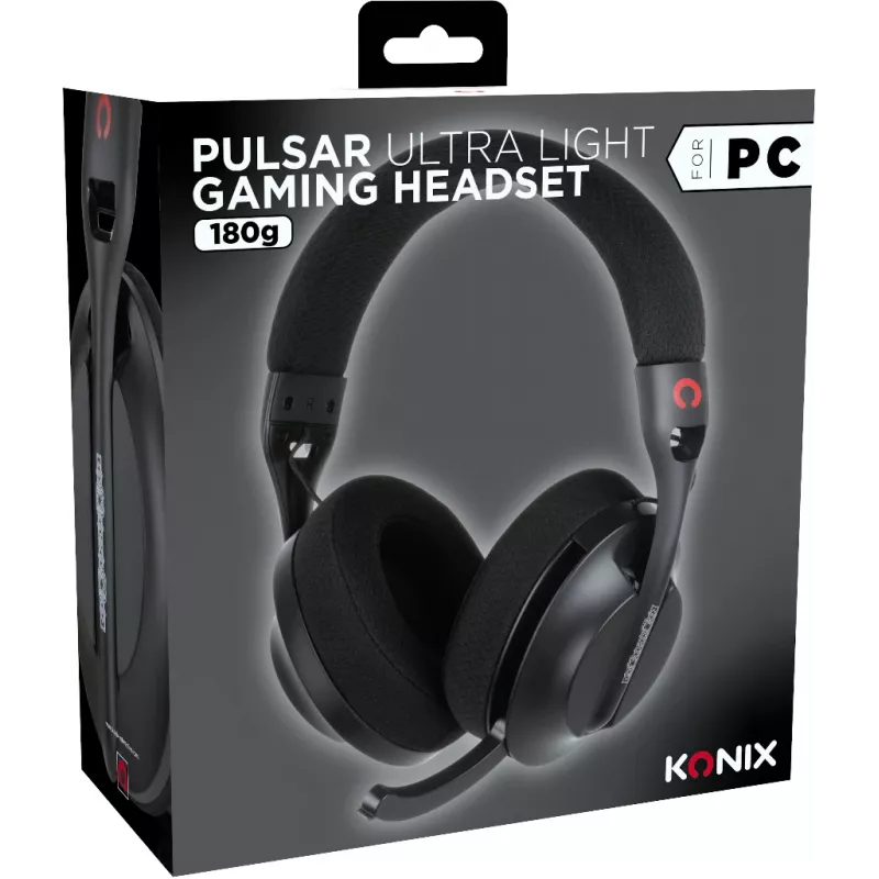 Konix PULSAR Headset Kabelgebunden & Kabellos Kopfbügel Gaming USB Typ-C Bluetooth Schwarz