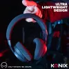 Konix PULSAR Headset Kabelgebunden & Kabellos Kopfbügel Gaming USB Typ-C Bluetooth Schwarz