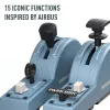 Thrustmaster TCA Quadrant Add-On Airbus Edition Schwarz, Blau Flugsimulator PC