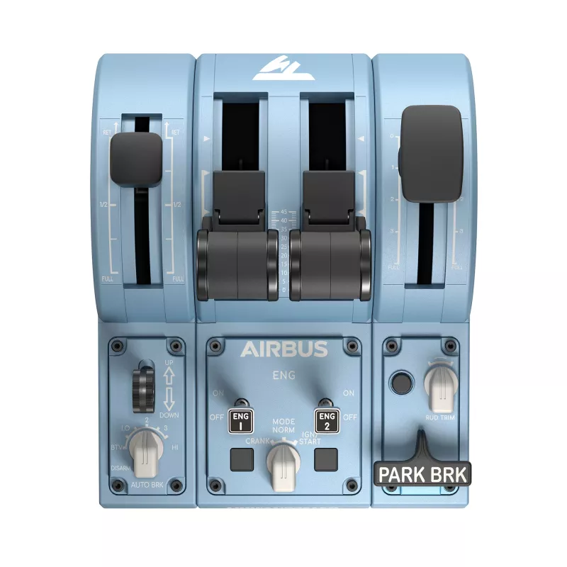 Thrustmaster TCA Quadrant Add-On Airbus Edition Schwarz, Blau Flugsimulator PC