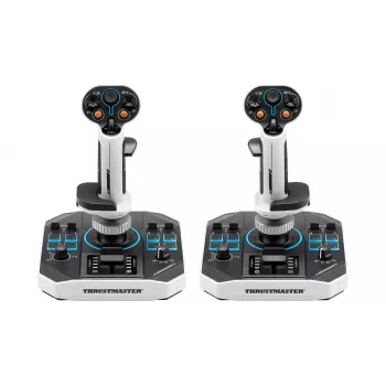 Flightstick Thrustmaster Sol-R 2 HOSAS Space Sim Duo — Kabelgebunden USB Type-C, Analog/Digital, Schwarz/Weiß