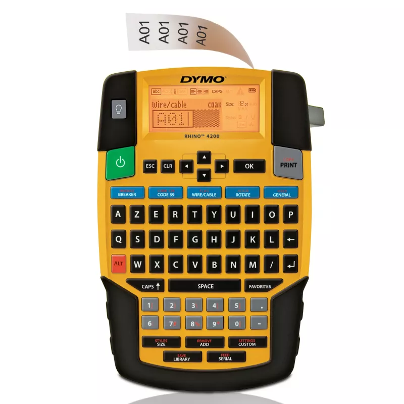 Etikettendrucker DYMO RHINO 4200 Kit Thermotransfer AZERTY