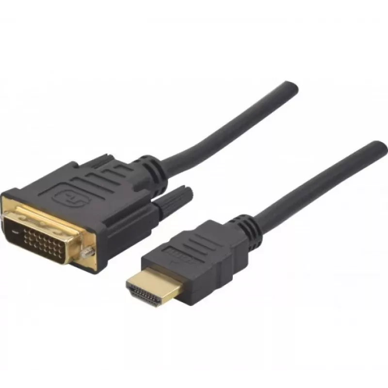 Hypertec 127891-HY Videokabel-Adapter 5 m HDMI Typ A (Standard) DVI-D Schwarz