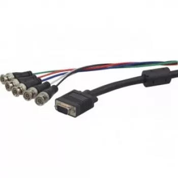 Hypertec 129151-HY Videokabel-Adapter 1,8 m VGA (D-Sub) 5 x BNC Schwarz, Blau, Grün, Rot, Weiß