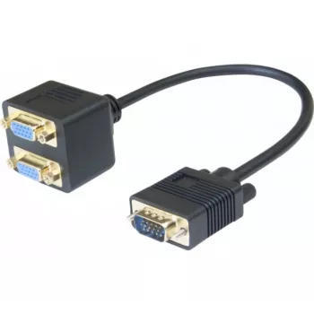 Hypertec 137036-HY VGA-Kabel 0,3 m VGA (D-Sub) 2 x VGA (D-Sub) Schwarz