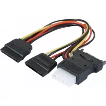 ATEN 147557 SATA-Kabel 0,3 m SATA 15-Pin 2 x SATA 15-Pin + Molex (4-Pin) Verschiedene Farben, Schwarz