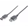 Hypertec 532412-HY USB-Kabel USB 2.0 1 m USB A Grau