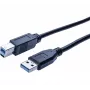 Hypertec 532467-HY USB-Kabel USB 3.2 Gen 1 (3.1 Gen 1) 1,8 m USB A USB B Schwarz