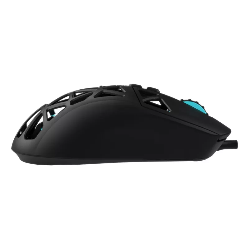Oniverse - Kabel-Gaming-Maus Kryo - Nocta Schwarz (PC), beidhändig, optisch, USB Typ-A, 13800 DPI, Schwarz