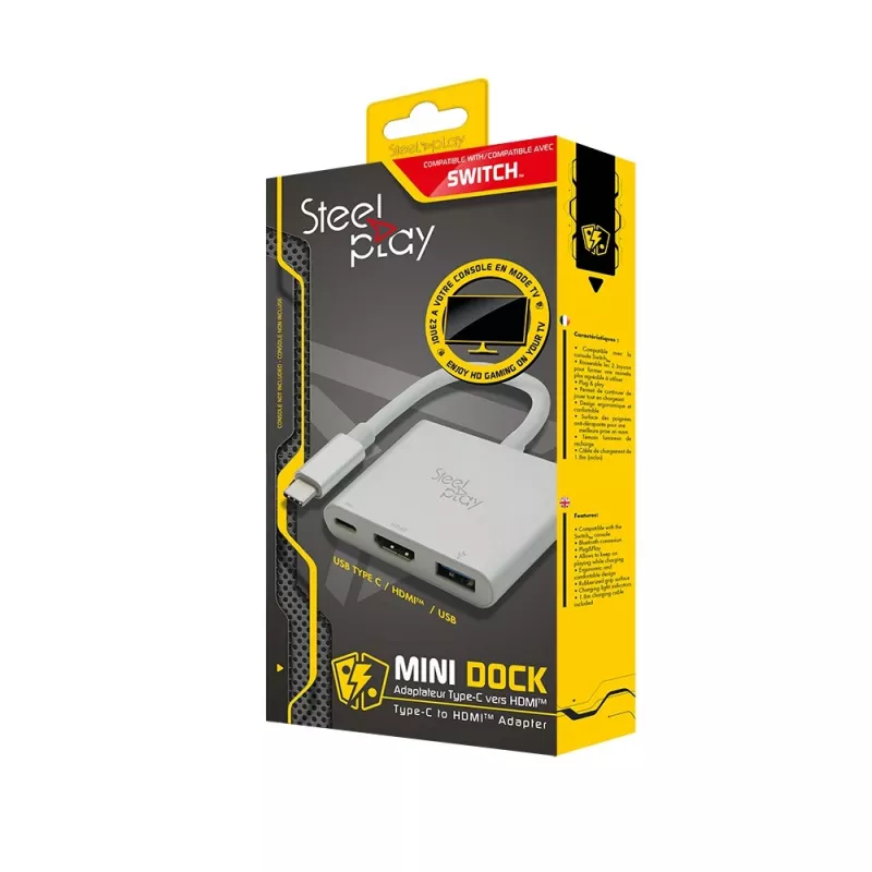 Steelplay Mini Dock - HDMI Adapter (Switch), USB Typ-C, HDMI-Ausgang