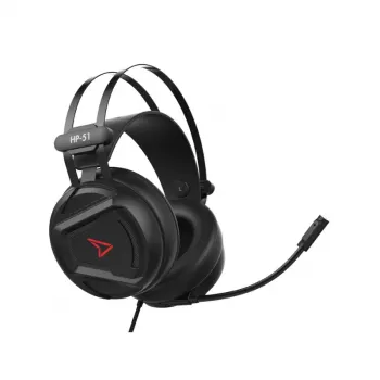 Steelplay Kabelgebundenes 3D-Headset - Hp51 - Schwarz (Multi), Kabelgebunden, Gaming, 20 - 20000 Hz, 329 g, Headset, Schwarz, Rot
