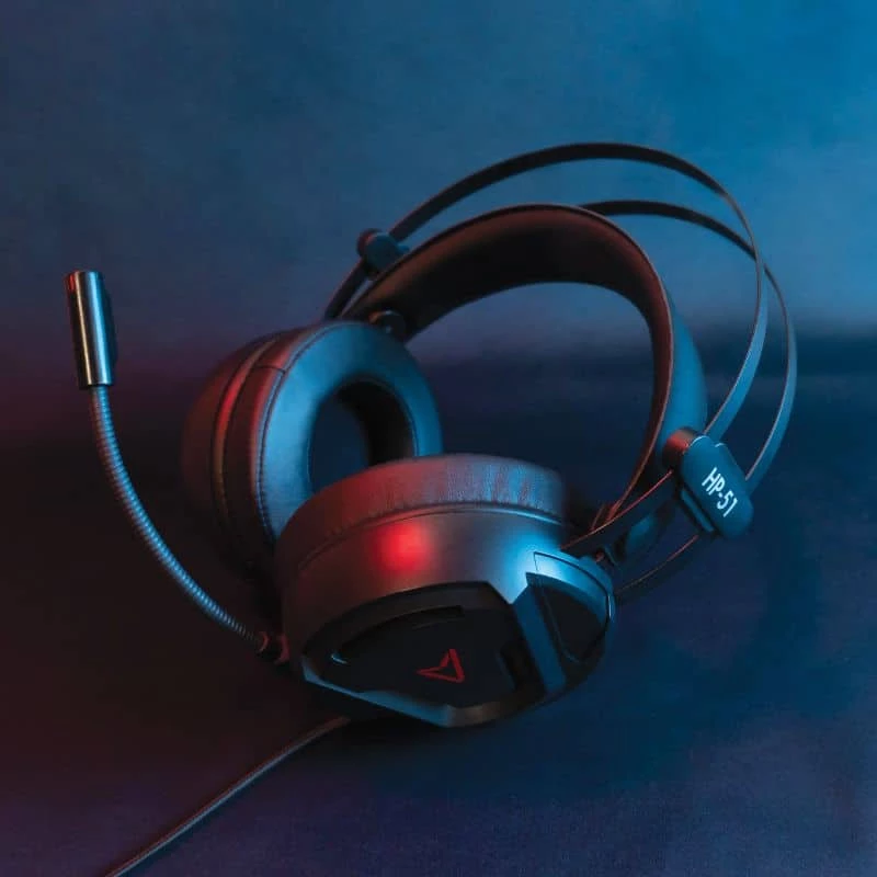 Steelplay Kabelgebundenes 3D-Headset - Hp51 - Schwarz (Multi), Kabelgebunden, Gaming, 20 - 20000 Hz, 329 g, Headset, Schwarz, Rot