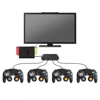 Steelplay Gamecube® Controllers Adapter (Switch), Nintendo Switch, Adapter, Schwarz, USB, Kabelgebunden, 1 Stk.