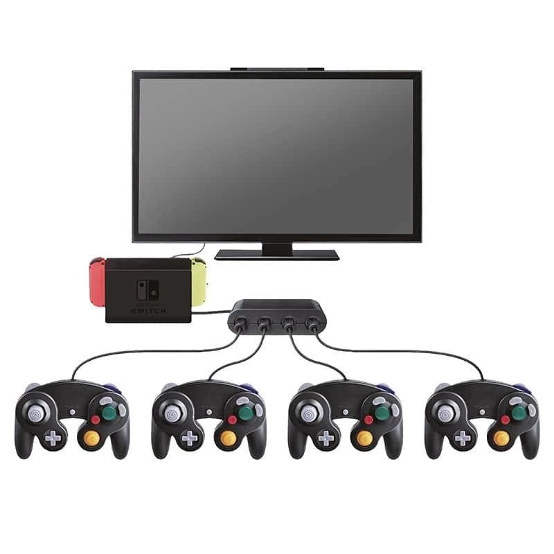 Steelplay Gamecube® Controllers Adapter (Switch), Nintendo Switch, Adapter, Schwarz, USB, Kabelgebunden, 1 Stk.