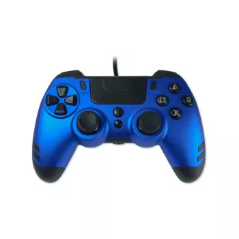 Lexip Metaltech - Kabelgebundener Controller - Saphirblau (Mehrfarbig), Gamepad, PC, PlayStation 4, D-Pad, Home-Taste, Optionstaste, Share-Taste, Analog / Digital, Mehrfarbig, Kabelgebunden