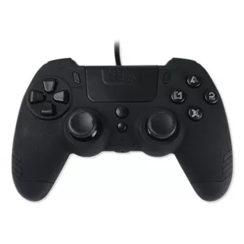 Lexip Metaltech - Kabel-Controller - Ebony Schwarz (Multi), Gamepad, PC, PlayStation 4, D-Pad, Home-Taste, Optionen-Taste, Share-Taste, Analog / Digital, Mehrfarbig, Kabelgebunden