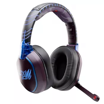 Lexip Madara „Destruction“ Naruto Shippuden Headset – Bluetooth, mit abnehmbarem Mikrofon – kabellos am PC, Nintendo Switch, Android, iOS und Tablet – kabelgebunden an PS4, PS5 und Xbox