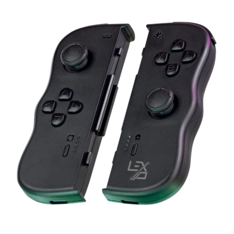 Lexip Adventure Twinpads Schwarz (Switch), Gamepad, Nintendo Switch, Nintendo Switch OLED, Capture-Taste, D-Pad, Home-Taste, Analog / Digital, Kabellos, Bluetooth