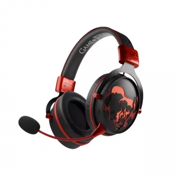 Lexip HBO Game of Thrones Headset Kabelgebunden & Kabellos Head-Band Gaming Bluetooth Schwarz, Rot