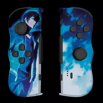 Lexip X CRUNCHYROLL - SUNG JIN-WOO TWIN PADS WL, Gamepad, Nintendo Switch 2, Steuerkreuz, Richtungstasten, Analog / Digital, Kabellos, Blau, Weiß