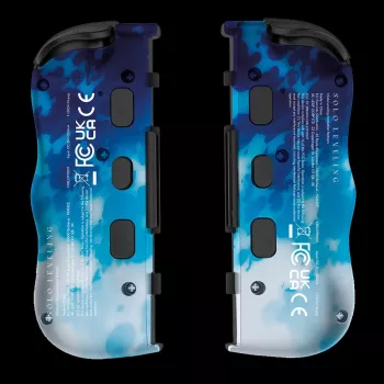 Lexip X CRUNCHYROLL - SUNG JIN-WOO TWIN PADS WL, Gamepad, Nintendo Switch 2, Steuerkreuz, Richtungstasten, Analog / Digital, Kabellos, Blau, Weiß