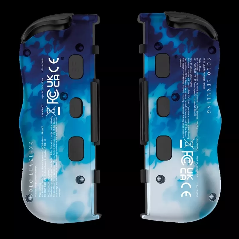 Lexip X CRUNCHYROLL - SUNG JIN-WOO TWIN PADS WL, Gamepad, Nintendo Switch 2, Steuerkreuz, Richtungstasten, Analog / Digital, Kabellos, Blau, Weiß