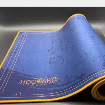 Lexip Premium XXL Mauspad Ancient Magic - Hogwarts Legacy, Blau, Gold, Monochromatisch, Neopren, Rutschfeste Basis, Gaming-Mauspad