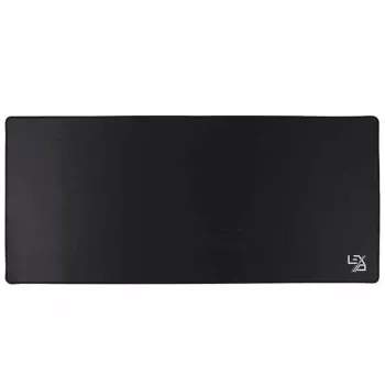 Lexip XXL Mauspad – Schwarz, Schwarz, Monochrom, Stoff, Gummi, Rutschfeste Basis, Gaming-Mauspad