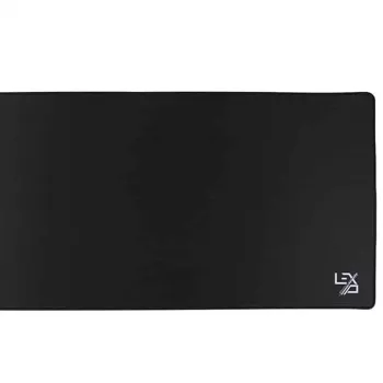 Lexip XXL Mauspad – Schwarz, Schwarz, Monochrom, Stoff, Gummi, Rutschfeste Basis, Gaming-Mauspad