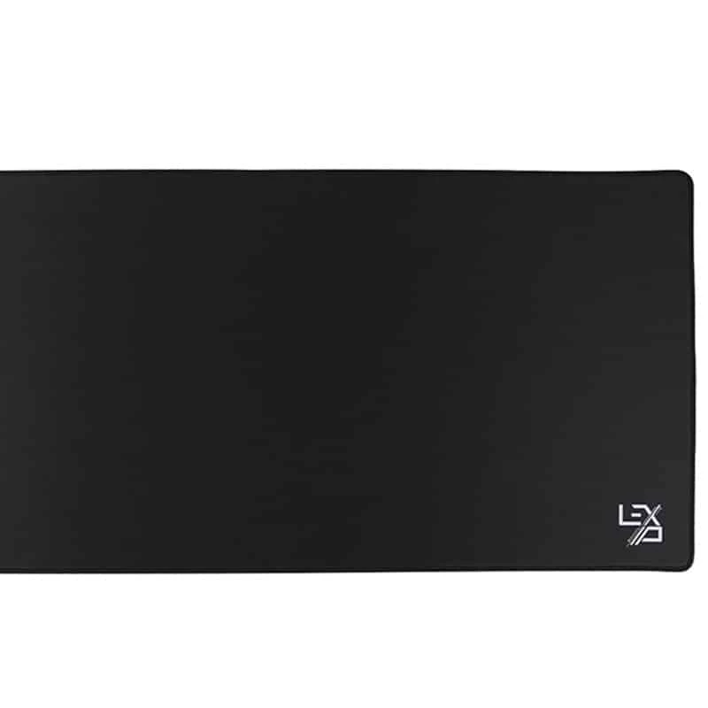 Lexip XXL Mauspad – Schwarz, Schwarz, Monochrom, Stoff, Gummi, Rutschfeste Basis, Gaming-Mauspad